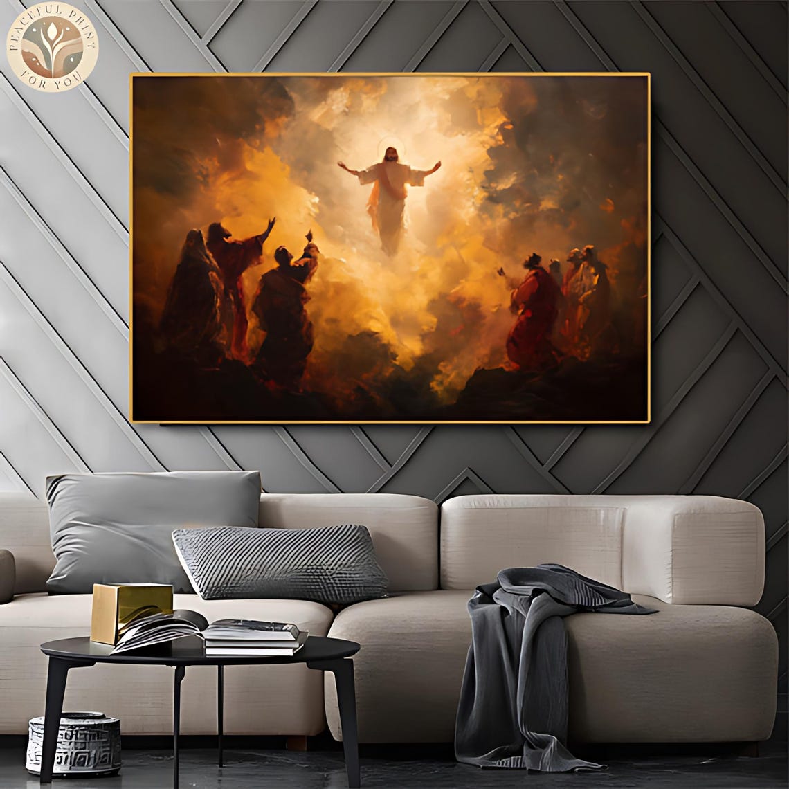Jesus Second Coming Christ Art Judgment Day Art Christian Bible Wall ...