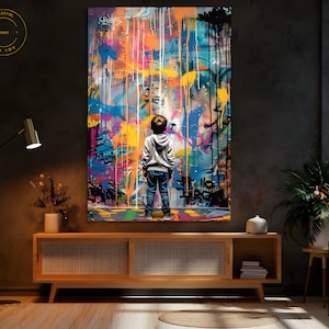 Street Art Prints Framed, Modern Pop Art Wall Art Large, Pop Culture Art Print, Street Art Canvas Painting Canvas Pop Art Painting Poster 31