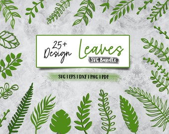 Leaves SVG Bundle: Paper Flower Decor, Cricut Silhouette (Digital Product)
