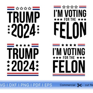 Elección de Trump 2024 SVG, Presidente Trump, Descarga digital, Archivo cortado con láser Trump 2024, Cricut & Silhouette, Descarga instantánea, Png, Svg