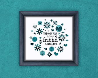 3D Friends SVG: Multilayer Shadow Box Gift (Digital Download)
