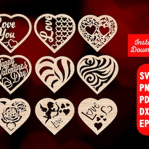 Valentine&#39;s Day SVG Bundle: Baby Shirts, Home Decor (Digital Download)