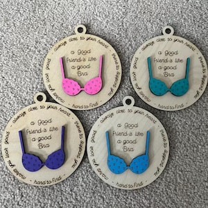 A Good Friend Is Like A Bra SVG, Bra Ornament SVG File, Funny Friend ornament SVG,Summer Decoration, Friendship Ornament, Beach Cutting file