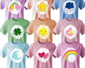 Care Bears Belly Badges Bundle Digital Files, Carebear Svg Logo, Funshine Bear Svg, Bears Stickers Design, Cricut, Silhouette Cameo