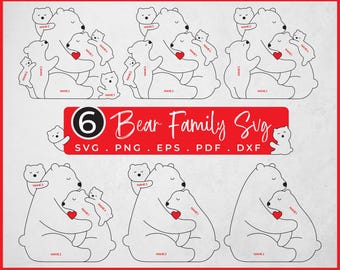 Custom Bear Family Svg, Retro Mama Bear Svg, Animal Family Home Gift, Mom Bear Sweatshirt, Mom And Me Png, Mother's Day Png, Gift For Mom