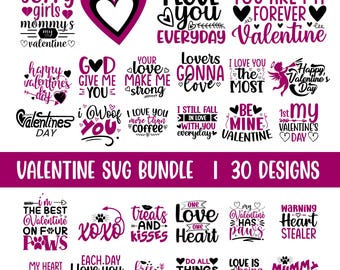 Mega Valentine’s Day SVG Bundle Valentine Shirts SVG be Mine SVG Love quotes svg Valentine Gift Designs