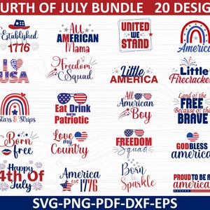 4th of July SVG Bundle, July 4th SVG, fourth of july svg, independence day svg, patriotic svg, Fourth of July svg, America svg, USA Flag svg