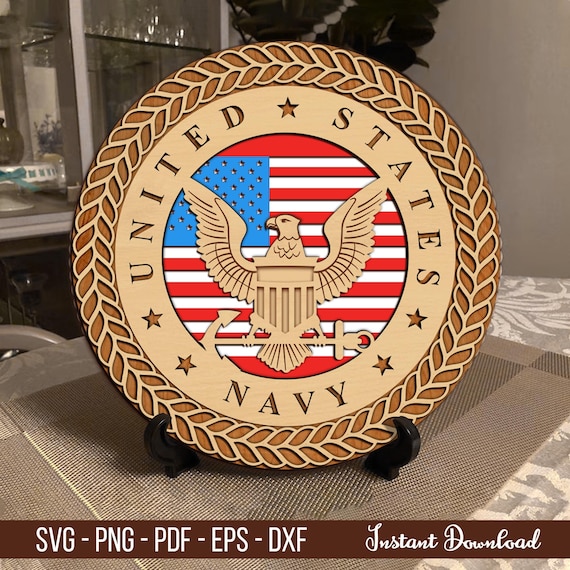 US Navy Logo Vector Cutting File: 4TH July Cut Files, Independence