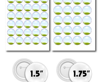 Paquete de plantillas para pins de botón, pins de botón en blanco, plantillas para pins de botón de sublimación, pins de botón SVG, etiquetas circulares para insignias, plantillas editables de Canva para hacer tú mismo