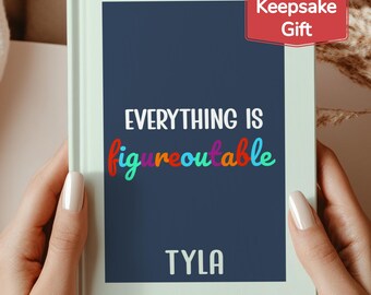 Diario personalizado con nombre, cuaderno de regalo para ella, diario de tapa dura con líneas para mujer, diario de recuerdos personalizado para mamá para hija, figurable