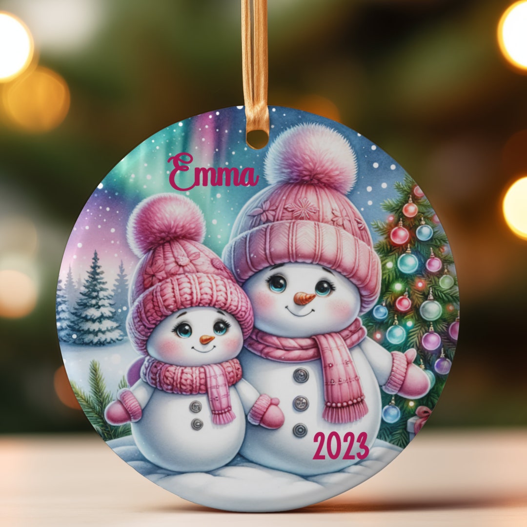 Personalized Mom and Daughter Christmas Ornament, Keepsake Ornament