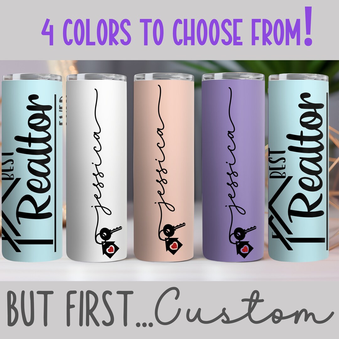Personalized Realtor Tumbler, Gift for Agent, Best Realtor Ever Tumbler