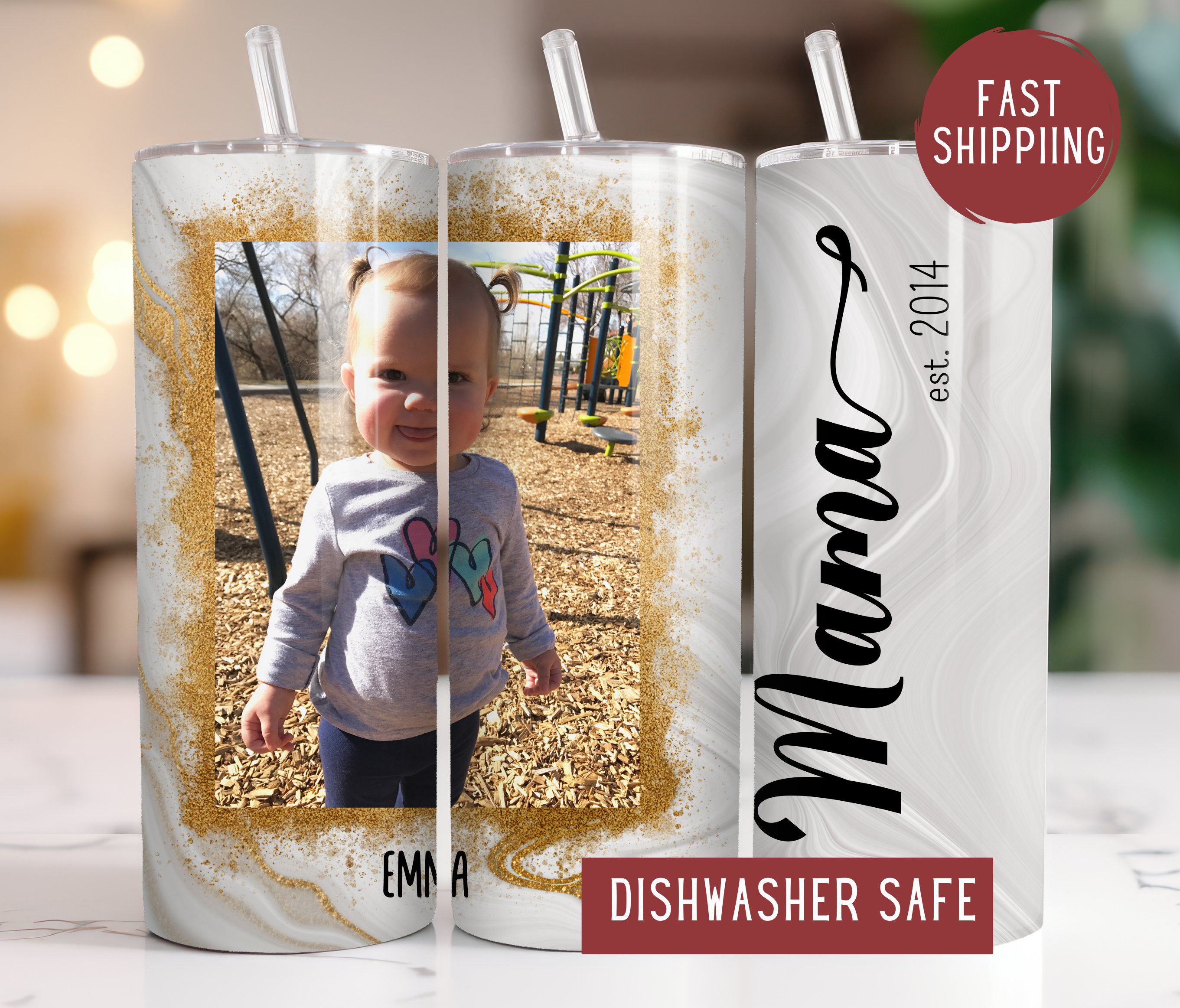 Mama Bear Tumbler, Personalized Gift for Mom, Custom Travel Mug With Kids  Names 20oz or 30oz Size, Mother in Law Cup 