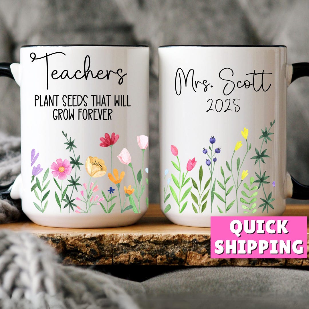 Teacher Appreciation Mug Custom Teacher Gifts Personalized Gift for ...