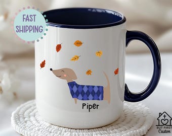 Taza de perro salchicha, regalo para perro salchicha, taza de café, lindo regalo para amantes de los perros salchichas, idea de regalo, taza de café con perro salchicha, regalo para amantes de los perros salchichas