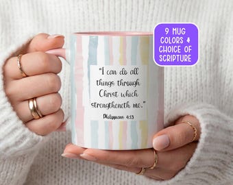 Christian Gifts For Women Custom Christian Mug For Sunday School Teacher Gift For Pastor  Personalized Christian Mug Scripture Mug