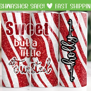 Christmas Coffee Skinny Tumbler, Christmas Santa Travel Mug,  Winter Tumbler Christmas Gift For Her, Christmas To Go Cup for Coffee Lover