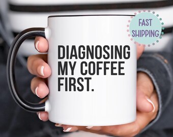 Idea de regalo personalizada para terapeuta, taza de café para futuros terapeutas, regalo de agradecimiento para médicos, regalo de graduación.