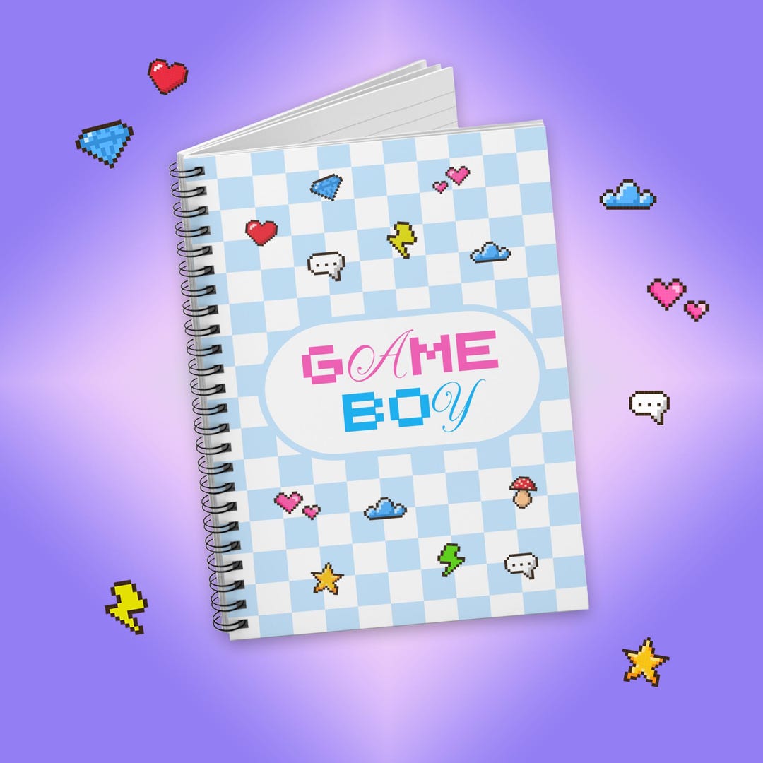 GAMEBOY - KATSEYE Inspired Spiral Notebook - Cute Stationery Gift for ...