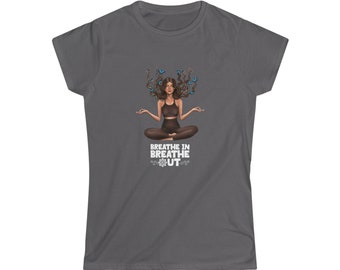 Breathwork Frauen Tshirt - Breathe In Breathe Out