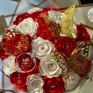 Eeuwig boeket met kroon - eeuwig bloemboeket, eeuwige rozen, eeuwige bloemen, eeuwige bloemen, rosas eternas, flores eternas, ramo.