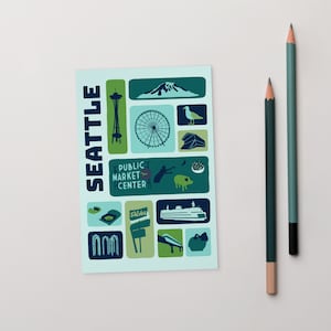 postale de Seattle | Collection de timbres | Washington