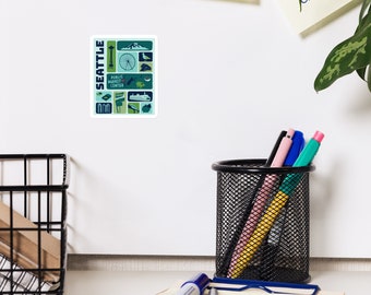 Seattle Magnet / Serie di francobolli da collezione / Washington