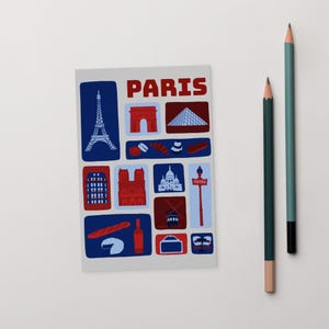 Cartão Postal de Paris | Série Colecionando Selos | França