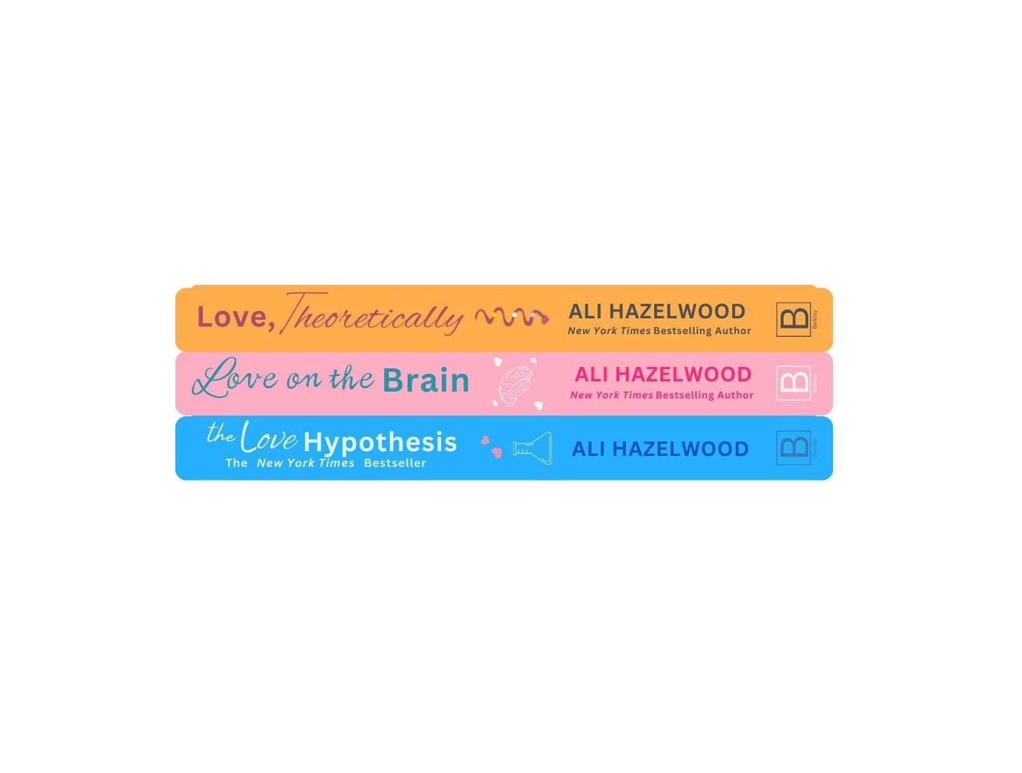 Ali Hazelwood book stack Essential T-Shirt for Sale by