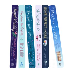 Peut inclure: Une pile de six livres broch&eacute;s avec des couvertures color&eacute;es et des titres. Les titres sont "Royal Holiday", "Wreck the Halls", "This Time Next Year", "A Merry Little Meet Cute", "Eight Perfect Hours", et "Meet me in London".