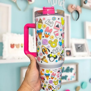 Customized 40oz dupe Park snacks tumbler