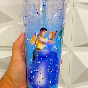 Customized Starbucks venti tumbler inspired by glass slipper princess