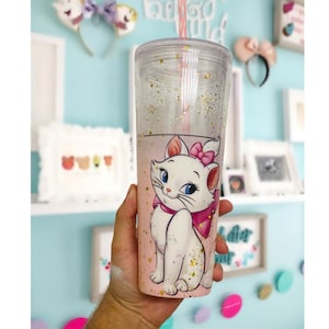 Customized Starbucks venti tumbler inspired by Marie cat