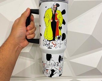 Customized 40 oz  tumbler inspired by villians