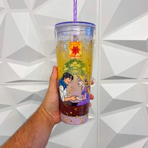 Customized Starbucks venti tumbler inspired by tangled princess