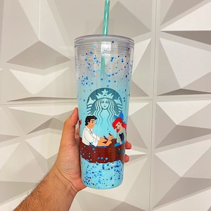 Customized Starbucks venti tumbler inspired by mermaid
