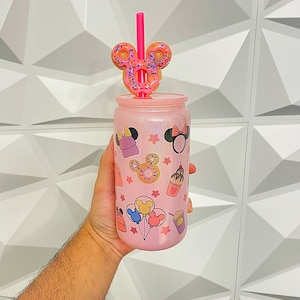 Customized libbey glass dupe Park snacks tumbler