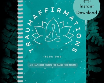 Traumaffirmationen – Tagebuch zur psychischen Gesundheit mit Aufforderungen – Digitale Trauma-Arbeitsblätter – Goodnotes Tablet-Planer – Geschenk zur Genesung nach PTBS
