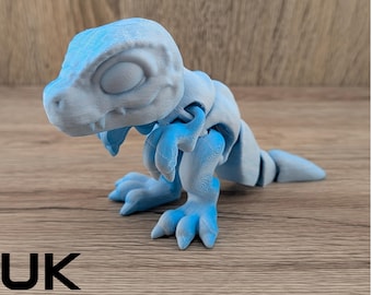 Tiny Poseable Dinosaur Toy – Mini Articulated Dino Figurine – Pocket Raptor Gift – UKCA Tested – Official Cinderwing