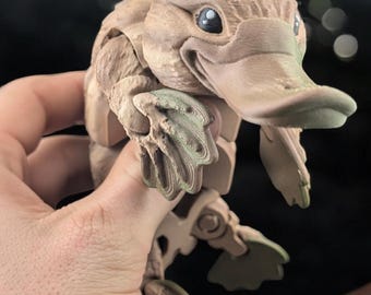 Ornitorrinco Fidget / Juguete flexible para animales para juego sensorial y alivio del estrés / Realista