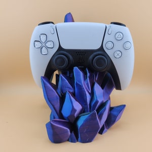 Gaming Crystal Controller Holder | 3D Printed Gamer Storage | Eye-Catching Design for Controllers & Crystals