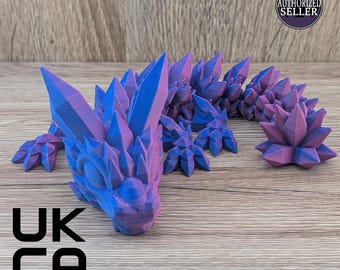 Baby Crystal Dragon – przegubowy, drukowany w 3D przedmiot kolekcjonerski