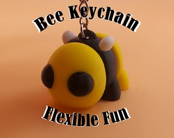 Bee Keychain / Keychain / Bee / Animals / Fidget Keychain