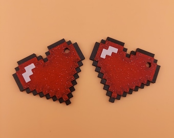 Bit Heart Keychain | Heart | Valentine&#39;s Day | For her | For Him