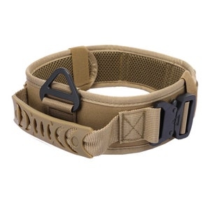 Tactical Dog Collar: Adjustable Military Camouflage Nylon Collar for Large Dogs