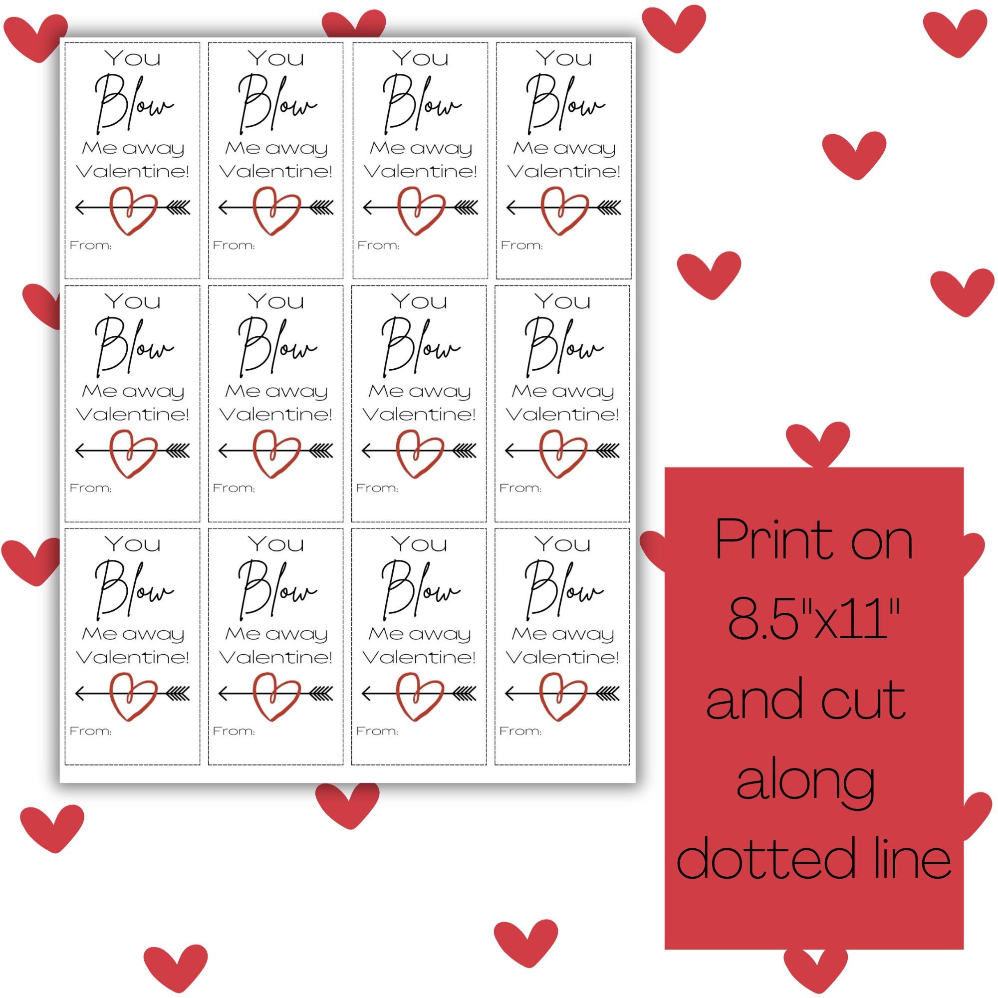 Class Valentine Printable Bubbles Kids Valentine Digital Download Etsy