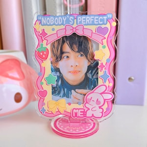 Cornice portafoto in acrilico Kawaii KPOP Photocard