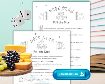 Book Club Game: Roll the Dice Discussion (Printable PDF)