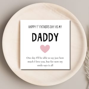 Biglietto per la prima festa del papà / Biglietto carino per la prima festa del papà come mio papà / Regalo per il primo papà / biglietto per papà / biglietto stampabile / Biglietto per la festa del papà