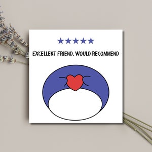 Tarjeta de cumpleaños para mejor amiga / tarjeta divertida para amiga / tarjeta con calificación de 5 estrellas / tarjeta de cumpleaños para mejor amiga / tarjeta de cumpleaños para mejor amiga / linda tarjeta para amiga /